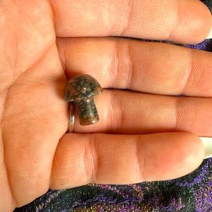Dragon blood jasper crystal mushroom
